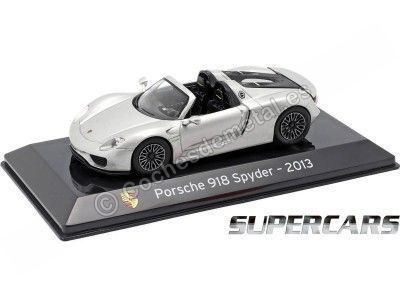 Carsdemetal.es 2013 Porsche 918 Spyder "Supercars" Silver 1:43 Salvat SC09 Editorial