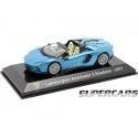 Cochesdemetal.es 2017 Lamborghini Aventador s roadster "Supercars" Blue 1:43 Editorial Salvat SC15