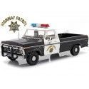 Cochesdemetal.es 1975 Ford F-100 California Highway Patrol Negro-Blanco 1:18 Greenlight 13550