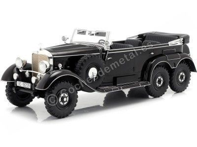 Cochesdemetal.es 1938 Mercedes-Benz G4 Pullman Cabrio (W31) Negro 1:18 MC Group 18209