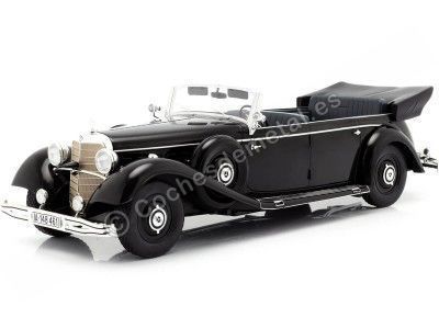 Cochesdemetal.es 1938 Mercedes-Benz 770K Pullman Cabrio (W150) NEGRO 1:18 MC Group 18207