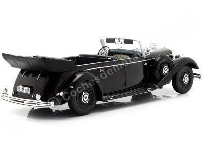 Cochesdemetal.es 1938 Mercedes-Benz 770K Pullman Cabrio (W150) NEGRO 1:18 MC Group 18207 2