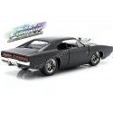 Cochesdemetal.es 1970 Dodge Charger R / T "Fast & Furious 7" Metallic Black 1:24 Jada Toys 97059/253203042