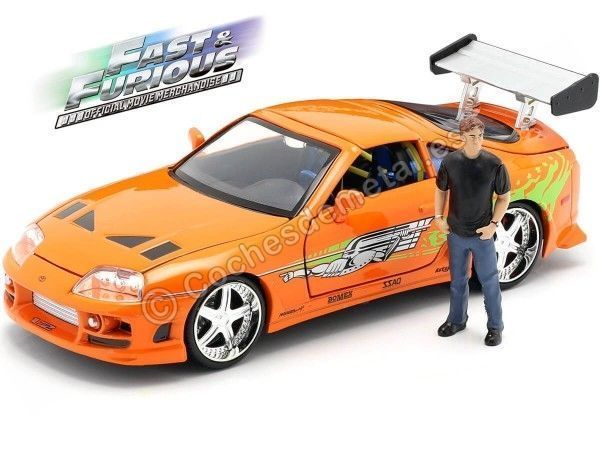 Cochesdemetal.es 1995 Toyota Supra "Fast & Furious + Figura Brian" 1:24 Jada Toys 30738 253205001