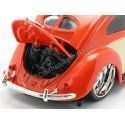 Cochesdemetal.es 1951 Volkswagen Beetle Escarabajo Custom Rojo-beige 1:18 Maisto Design 32614
