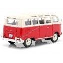 Carsdemetal.es 1961 Volkswagen T1 Samba Bus Red/Creme 1:25 Maisto 31956