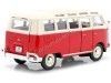 Carsdemetal.es 1961 Volkswagen T1 Samba Bus Red/Creme 1:25 Maisto 31956
