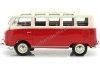 Carsdemetal.es 1961 Volkswagen T1 Samba Bus Red/Creme 1:25 Maisto 31956