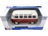 Carsdemetal.es 1961 Volkswagen T1 Samba Bus Red/Creme 1:25 Maisto 31956