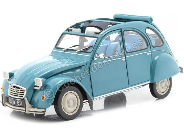Cochesdemetal.ES 1982 Citroen 2CV 6 Club Laguna Azul 1:18 NOREV 181492