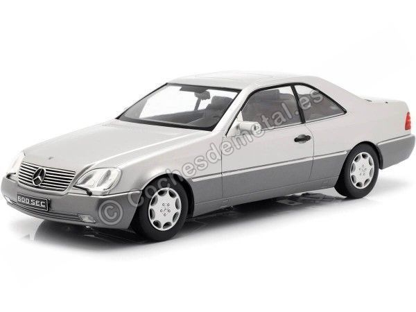 Carsdemetal.es 1992 Mercedes-Benz 600 seg C140 Cinza metálico 1:18 KK KKDC180342