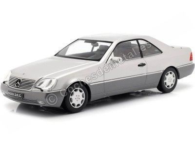 Cochesdemetal.es 1992 Mercedes-Benz 600 SEC C140 Gris Metalizado 1:18 KK-Scale KKDC180342