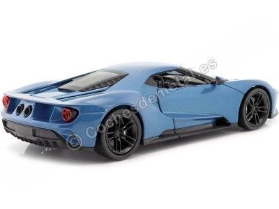 Cochesdemetal.es 2017 Ford GT Azul Metalizado 1:24 Welly 24082 2