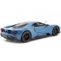 Cochesdemetal.es 2017 Ford GT Metallic Blue 1:24 Welly 24082