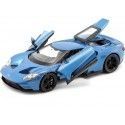 Cochesdemetal.es 2017 Ford GT Metallic Blue 1:24 Welly 24082