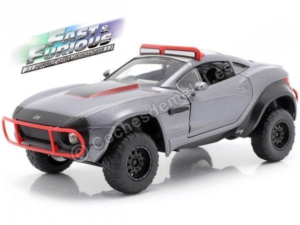 Carsdemetal.es 2017 Motores locais Rally Fighter "Fast & Furious 8" Gray 1:24 Jada Toys 98297