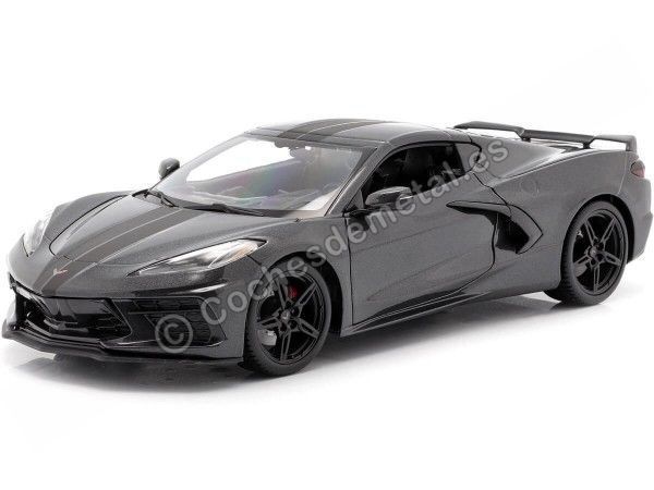 Cochesdemetal.es 2020 Chevrolet Corvette C8 Stingray Gris 1:18 Maisto 31447