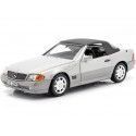 Carsdemetal.es 1989 Mercedes-Benz 500 SL Convertible (R129) Prata Metálica 1:18 Edição de Revendedor B666040656