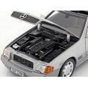 Carsdemetal.es 1989 Mercedes-Benz 500 SL Convertible (R129) Prata Metálica 1:18 Edição de Revendedor B666040656