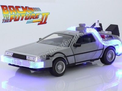 CARSDEMETAL.ES 1989 Dellorean DMC 12 "Retour à The Future II + Lights" 1:24 Jada Toys 31468/253255021 2