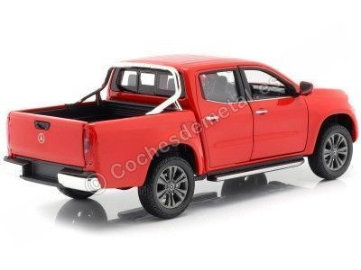 Cochesdemetal.es 2018 Mercedes-Benz X-Class Pickup Rojo 1:27 Welly 24100 2