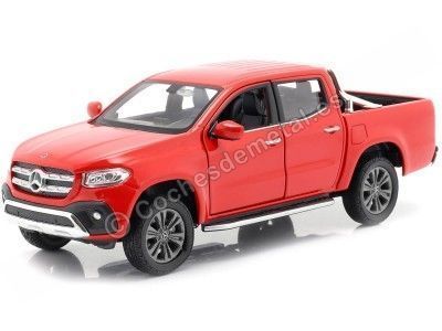 Cochesdemetal.es 2018 Mercedes-Benz X-Class Pickup Rojo 1:27 Welly 24100