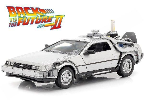 Cochesdemetal.es 1989 DeLorean DMC 12 "Regreso al Futuro II + Mr.Power" 1:24 Welly 22441