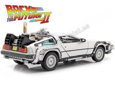 1989 DeLorean DMC 12 "Regreso al Futuro II + Mr.Power" 1:24 Welly 22441 Cochesdemetal.es 2