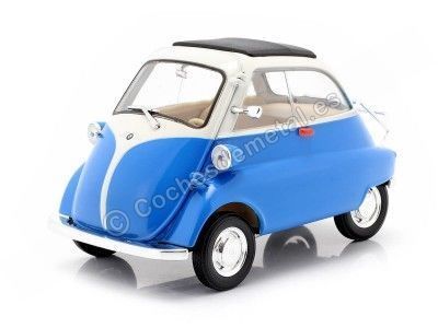 Cochesdemetal.es 1954 BMW Isetta 250 Azul/Blanco 1:18 Welly 24096