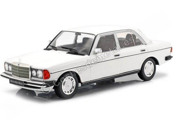 Carsdemetal.es 1975 Mercedes-Benz 230E (W123) Branco 1:18 KK em escala 180351