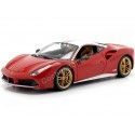 Carsdemetal.es 2017 Ferrari 488 GTB "The Lauda" Red-Blanco 1:18 Bburago 76105