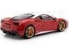 Carsdemetal.es 2017 Ferrari 488 GTB "The Lauda" Red-Blanco 1:18 Bburago 76105