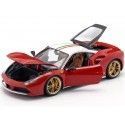 Carsdemetal.es 2017 Ferrari 488 GTB "The Lauda" Red-Blanco 1:18 Bburago 76105
