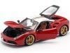 Carsdemetal.es 2017 Ferrari 488 GTB "The Lauda" Red-Blanco 1:18 Bburago 76105