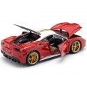 Carsdemetal.es 2017 Ferrari 488 GTB "The Lauda" Red-Blanco 1:18 Bburago 76105