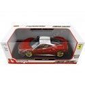 Carsdemetal.es 2017 Ferrari 488 GTB "The Lauda" Red-Blanco 1:18 Bburago 76105