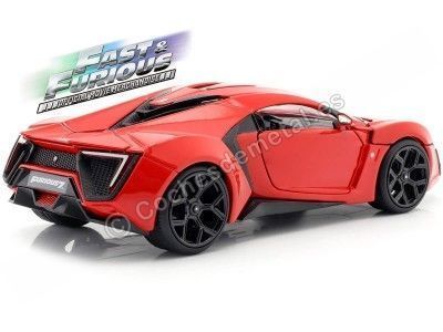 Cochesdemetal.es 2014 Lykan Hypersport "Fast & Furious 7" Red 1:24 Jada Toys 97377 253203003 2