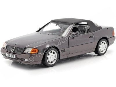 Cochesdemetal.ES 1989 Mercedes-Benz 500 SL Convertible (R129) Bornit Metallic 1:18 CONCESSIONNAIRE ÉDITION B66040655