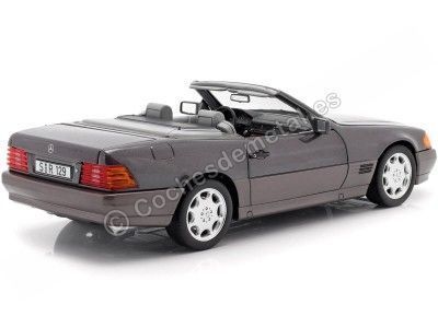 Cochesdemetal.ES 1989 Mercedes-Benz 500 SL Convertible (R129) Bornit Metallic 1:18 CONCESSIONNAIRE ÉDITION B66040655 2