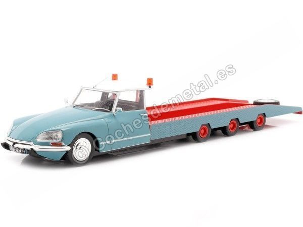 Cochesdemetal.es 1970 Citroen DS Tissier Autotransporter Azul/Rojo 1:18 CMR138