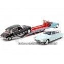 Carsdemetal.es 1970 Citroen DS Tissier Autotransportador azul/vermelho 1:18 CMR138