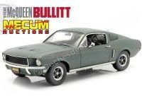 1968 Ford Mustang GT Fastback "BULLITT" Mecum Subastas 1:18 Greenlight 13551