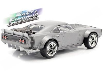 1970 Dodge Ice Charger "Fast & Furious 8" Gray Satin 1:24 Jada Toys 98291/253203023 Cochesdemetal.es 2