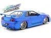 Cochesdemetal.es 2002 Nissan Skyline GT-R (BNR34) "Fast & Furious" Blue 1:24 Jada Toys 97173/253206045