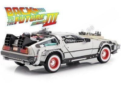 Cochesdemetal.es 1990 DeLorean DMC 12 "Regreso al Futuro III" 1:24 Welly 22444 2