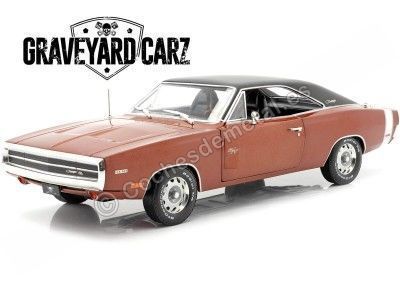 Cochesdemetal.es 1970 Dodge Charger R/T "TV-Show Graveyard Carz" Naranja 1:18 Greenlight 19077