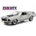 Cochesdemetal.es 1969 Ford Mustang Boss 429 "John Wick" Grey/Black 1:18 Highway-61 18016