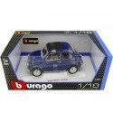 Carsdemetal.es 1965 Fiat 500 F azul marinho 1:16 Bburago 12020