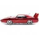 Carsdemetal.es 1969 Dodge Charger Daytona Custom "Fast & Furious 6" Vermelho 1:24 Jada Toys 97060 253203029