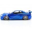Cochesdemetal.es 2002 Nissan Skyline GT-R (BNR34) "Fast & Furious" Blue 1:24 Jada Toys 97173/253206045